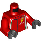 LEGO rouge 458 Italia GT2 Race Pilot Minifig Torse (973 / 76382)