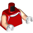 LEGO Red Amy Rose Minifig Torso (973 / 76382)