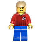 LEGO Red and Blue Team Player with Number 10 on Front Minifigure