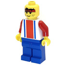 LEGO rot und Blau Team Player mit Number 3 Minifigur