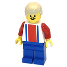 LEGO Red and Blue Team Player with Number 9 on Back Minifigure