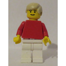 LEGO Rood en Wit Team Player 2 minifiguur