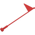 LEGO Rood Antenne 1 x 8 met Vlag (30322)