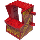LEGO Red Arcade Game Cabinet 6 x 6 x 7 with Fire Game Sticker (65067)