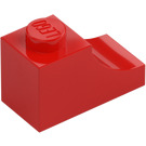 LEGO Rød Hvælving 1 x 2 Inverteret (78666)