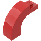 LEGO Rojo Arco 1 x 3 x 2 con Parte superior curva (6005 / 92903)