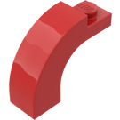 LEGO rot Bogen 1 x 3 x 2 mit Gebogenes Oberteil (6005 / 92903)