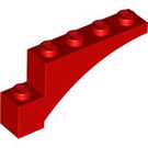LEGO rot Bogen 1 x 5 x 2 (3572)