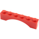 LEGO Red Arch 1 x 6 Continuous Bow (3455)