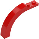 LEGO Red Arch 1 x 6 x 3.3 with Curved Top (6060 / 30935)