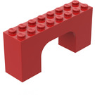 LEGO Rød Hvælving 2 x 8 x 3 (4743)