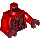 LEGO Rood Axel Chops Minifig Torso (973 / 76382)