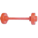 LEGO Red Axle with Wheels in same color