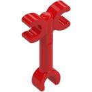 LEGO Czerwony Bar 2 z Strona Clips (3628)