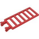 LEGO rot Bar 7 x 3 mit Doppelt Clips (5630 / 6020)