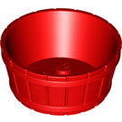 LEGO Red Barrel 4.5 x 4.5 with Axle Hole (64951)