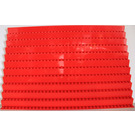 LEGO Red Baseplate  10.3 x 30.4 x 17.5 - molded terraced pattern (storage rack for 9550)