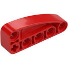 LEGO Rojo Barra 1 x 2 x 5 Doblado 90 grados Cuarto Ellipse (80286)