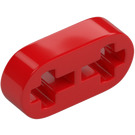 LEGO Rouge Faisceau 2 x 0.5 avec Essieu des trous (41677 / 44862)