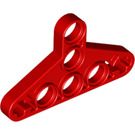 LEGO rot Strahl 3 x 5 x 0.5 Triangle Dünn Typ 1 (2905)