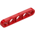 LEGO Rood Balk 5 x 0.5 Dun met As Gaten (11478 / 44864)