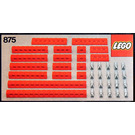 LEGO Red Beams with Connector Pegs Set 875