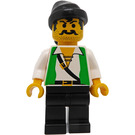 LEGO Rood Beard Runner Pirate met Green Vest minifiguur