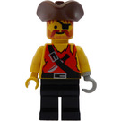 LEGO rot Beard Runner Pirate mit Haken Minifigur