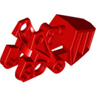 LEGO Red Bionicle Foot Matoran with Ball Socket (Flat Tops) (62386)