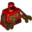 LEGO Rood Bladvic Minifig Torso (973 / 76382)