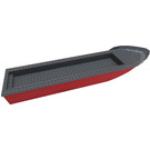 LEGO Rood Boat Hull met Dark Stone Grijs Top (54100 / 54779)
