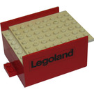 LEGO rouge Boat Section Middle 6 x 8 x 3.33 avec blanc Deck avec Legoland each Côté Autocollant
