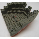 LEGO rot Boat Stern 16 x 14 x 5.3 mit Dark Grau oben (2559)
