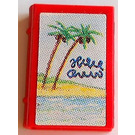 LEGO Red Book 2 x 3 with Palm Trees and Beach Sticker (33009)
