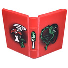 LEGO Rood Book 2 x 3 met Vine Monster en Mushroom Decoratie (33009)