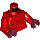 LEGO rouge Bookkeeper Minifig Torse (973 / 76382)