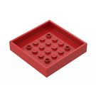 LEGO Rood Doos 6 x 6 Onderzijde
