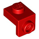 LEGO rouge Support 1 x 1 avec 1 x 1 assiette Vers le bas (36841)