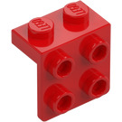 LEGO Röd Fäste 1 x 2 med 2 x 2 (21712 / 44728)