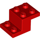 LEGO Rood Beugel 2 x 3 met Plaat en Step met Studhouder aan de onderzijde (73562)