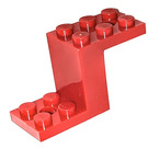 LEGO Rood Beugel 2 x 5 x 2.3 zonder studhouder aan de binnenzijde (6087)