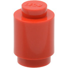 LEGO Rood Steen 1 x 1 Rond met volle nop