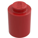 LEGO Rojo Ladrillo 1 x 1 Circular con espiga sólida sin borde inferior