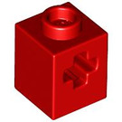 LEGO rouge Brique 1 x 1 avec Essieu Trou (73230)