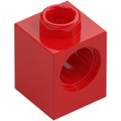 LEGO Rød Klods 1 x 1 med Hul (6541)