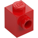 LEGO Rood Steen 1 x 1 met Nop aan Eén Kant (87087)