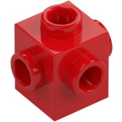 LEGO Rød Klods 1 x 1 med knops på fire Sider (4733)