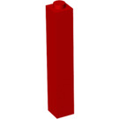 LEGO rouge Brique 1 x 1 x 5 avec un tenon plein (2453)