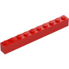 LEGO Czerwony Cegła 1 x 10 (6111)