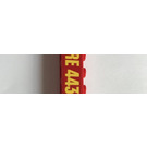 LEGO rot Backstein 1 x 10 mit Feuer Logo Badge und 'Feuer 4430' Aufkleber from Set 4430 (6111)